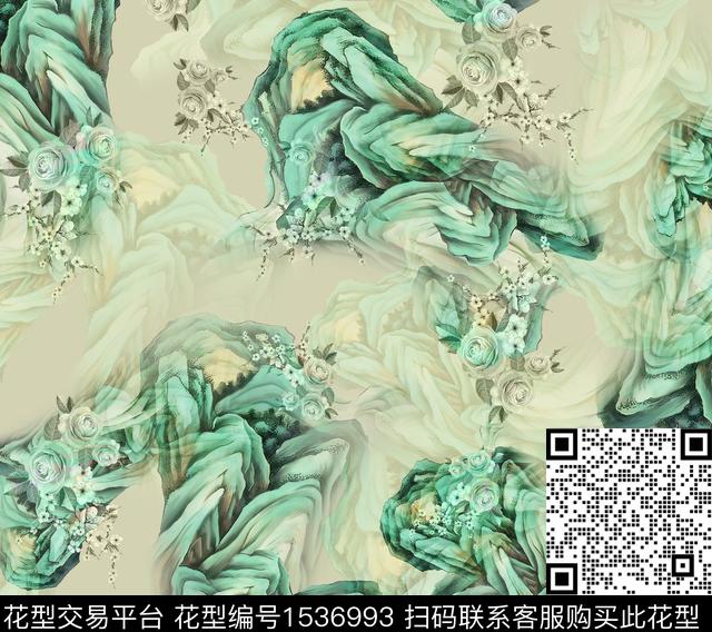 花卉山数码华亿平台数码印花华亿平台下载（图片编号: 1536993） - 瓦栏（Walan）