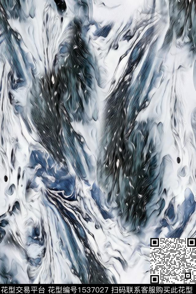 肌理抽象数码华亿平台数码印花华亿平台下载（图片编号: 1537027） - 瓦栏（Walan）