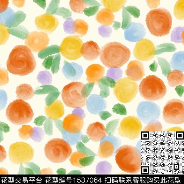 水彩童装小碎花数码印花华亿平台下载（图片编号: 1537064） - 瓦栏（Walan）