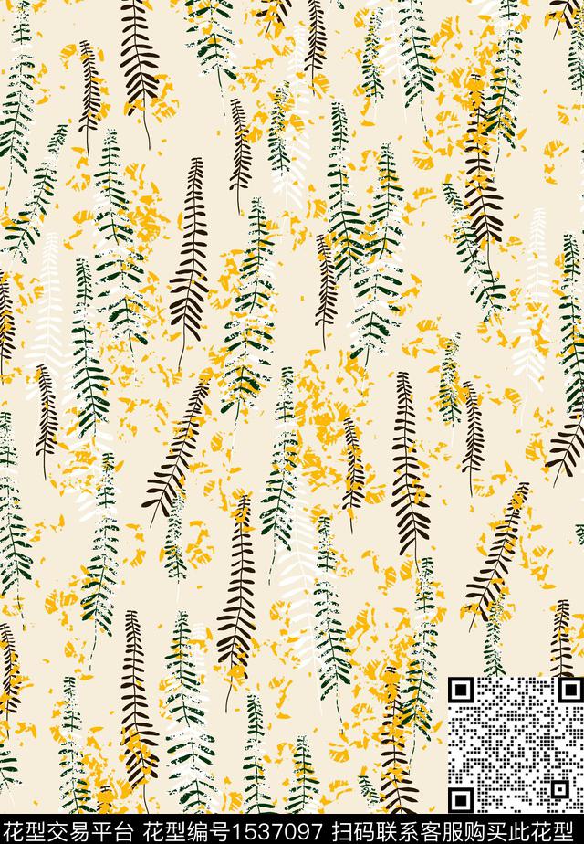 花卉女装连衣裙数码印花华亿平台下载（图片编号: 1537097） - 瓦栏（Walan）