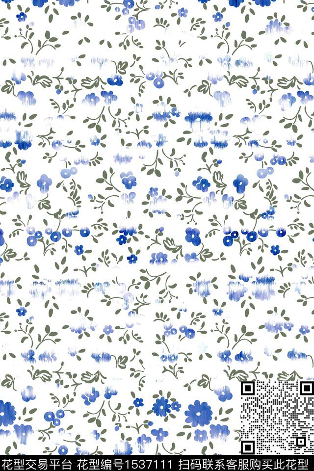 花卉春夏华亿平台小碎花数码印花华亿平台下载（图片编号: 1537111） - 瓦栏（Walan）