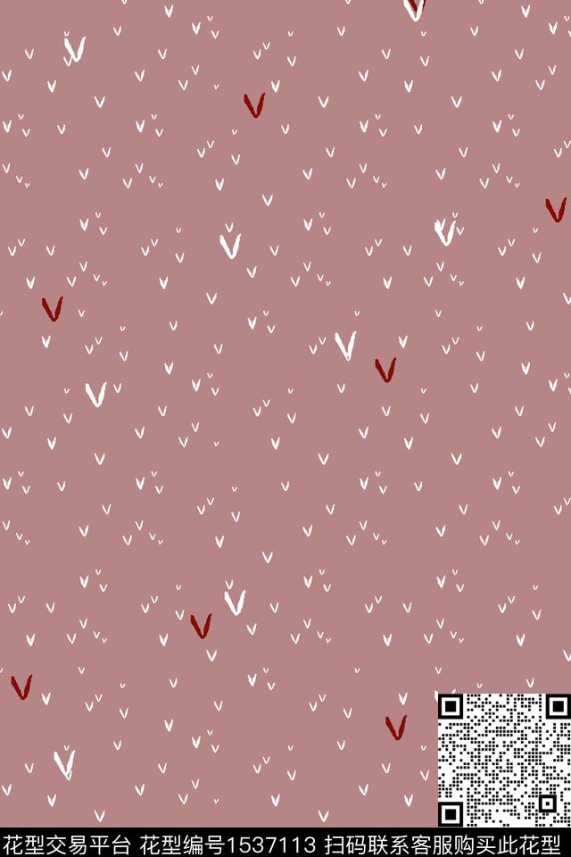 小碎花爱心女装数码印花华亿平台下载（图片编号: 1537113） - 瓦栏（Walan）