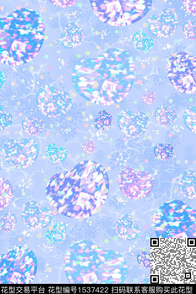 抽象几何女装数码印花华亿平台下载（图片编号: 1537422） - 瓦栏（Walan）