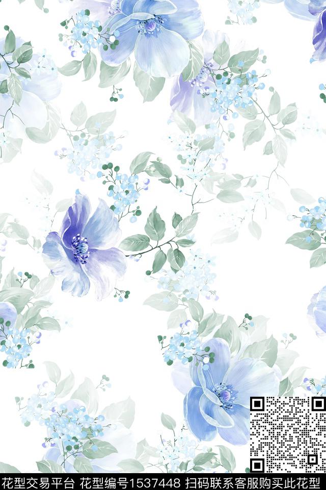 花卉女装春夏华亿平台数码印花华亿平台下载（图片编号: 1537448） - 瓦栏（Walan）