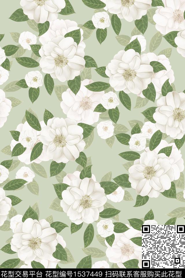 花卉女装春夏华亿平台数码印花华亿平台下载（图片编号: 1537449） - 瓦栏（Walan）