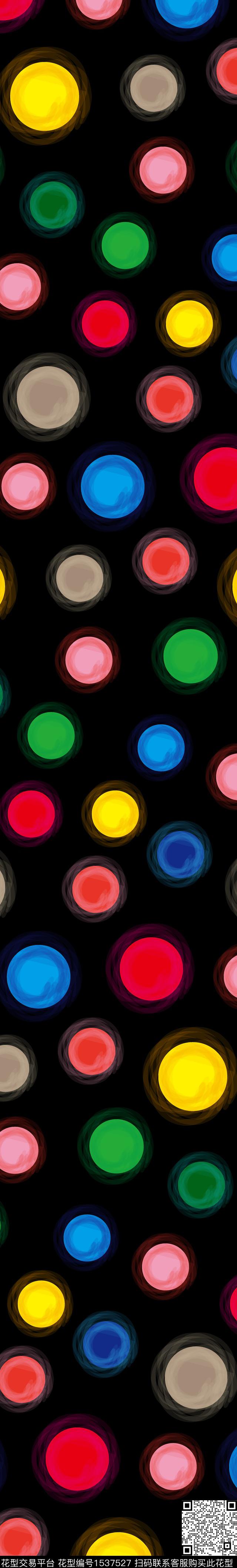 几何波点圆环数码印花华亿平台下载（图片编号: 1537527） - 瓦栏（Walan）