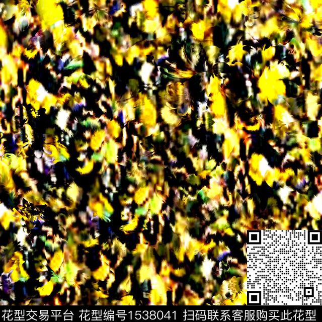 肌理抽象趋势华亿平台数码印花华亿平台下载（图片编号: 1538041） - 瓦栏（Walan）