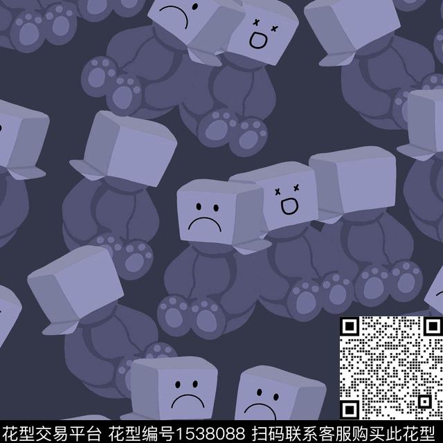 兔子趣味卡通动物数码印花华亿平台下载（图片编号: 1538088） - 瓦栏（Walan）