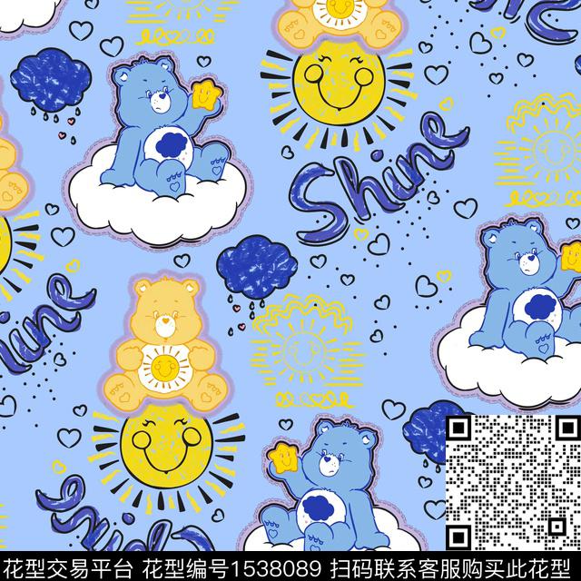 趣味卡通动物卡通数码印花华亿平台下载（图片编号: 1538089） - 瓦栏（Walan）