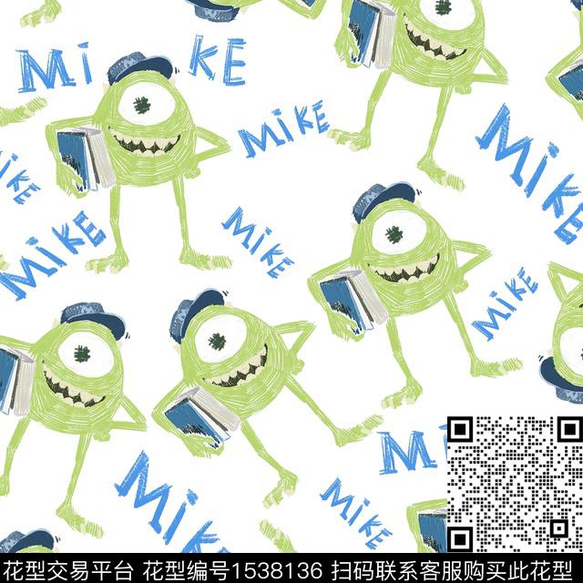 涂鸦趣味搞怪数码印花华亿平台下载（图片编号: 1538136） - 瓦栏（Walan）