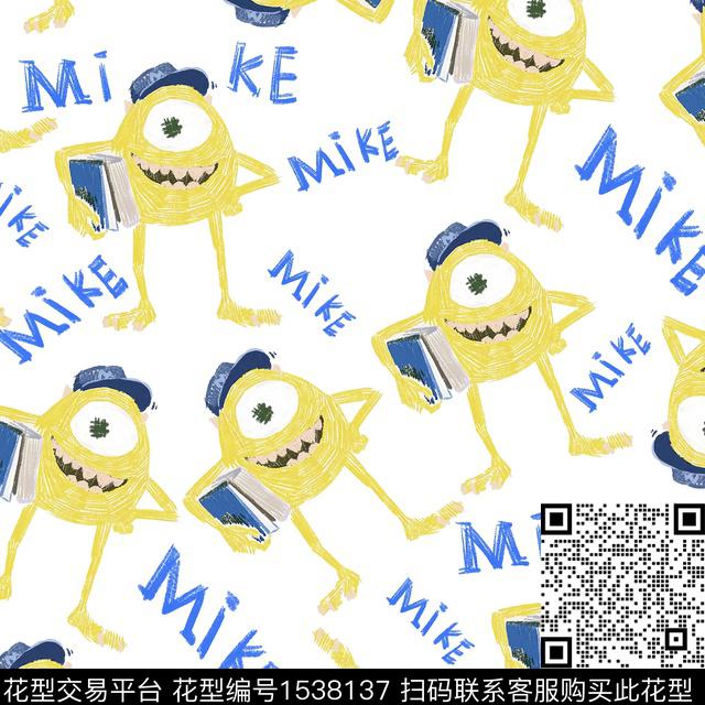 涂鸦趣味搞怪数码印花华亿平台下载（图片编号: 1538137） - 瓦栏（Walan）