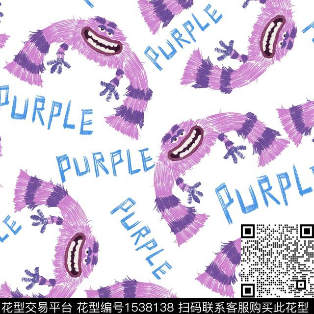 涂鸦趣味搞怪数码印花华亿平台下载（图片编号: 1538138） - 瓦栏（Walan）