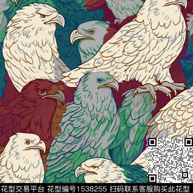 鹰eaglebirds数码印花华亿平台下载（图片编号: 1538255） - 瓦栏（Walan）
