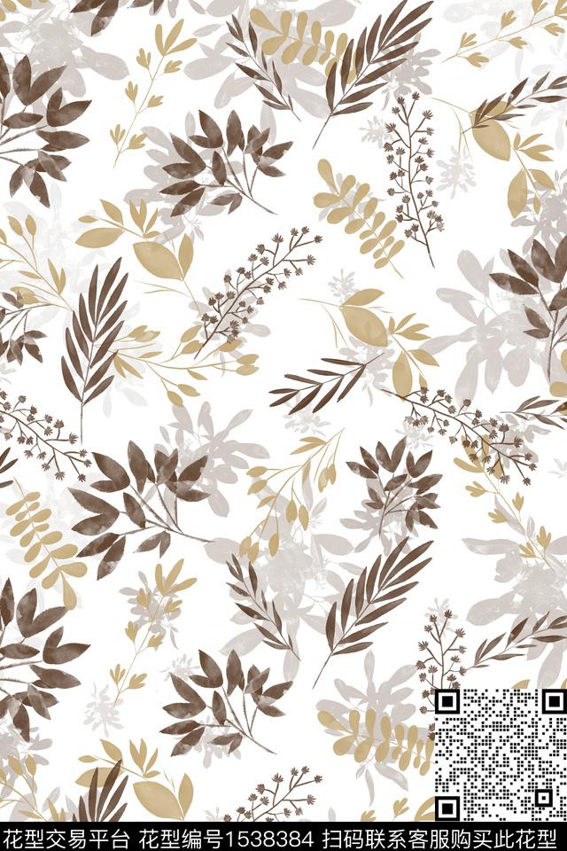 花卉手绘花卉女装传统印花华亿平台下载（图片编号: 1538384） - 瓦栏（Walan）