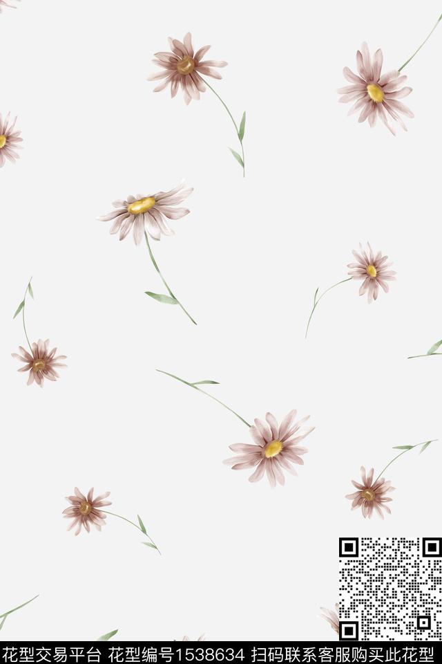 花卉年轻女装春夏华亿平台数码印花华亿平台下载（图片编号: 1538634） - 瓦栏（Walan）