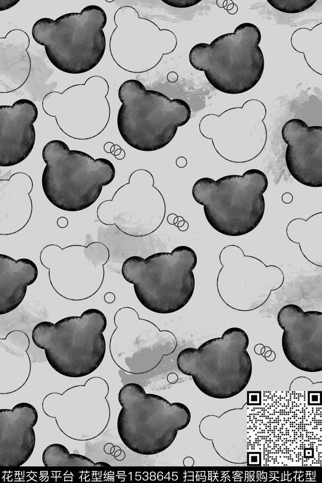 笔触趣味卡通传统印花华亿平台下载（图片编号: 1538645） - 瓦栏（Walan）