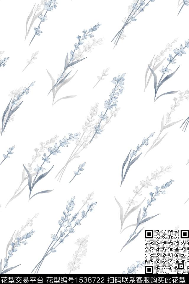 花卉素色春夏华亿平台数码印花华亿平台下载（图片编号: 1538722） - 瓦栏（Walan）