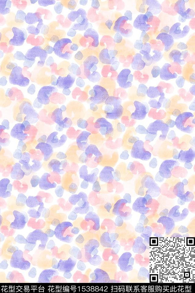 小清新小碎花水彩数码印花华亿平台下载（图片编号: 1538842） - 瓦栏（Walan）