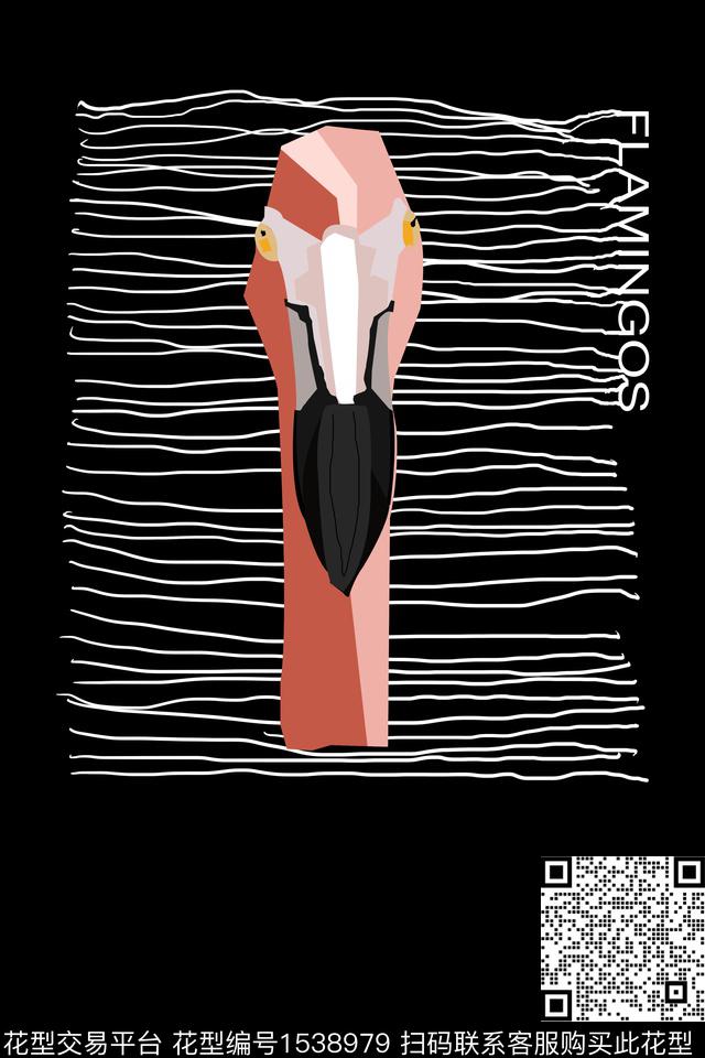 几何定位花字母数码印花华亿平台下载（图片编号: 1538979） - 瓦栏（Walan）