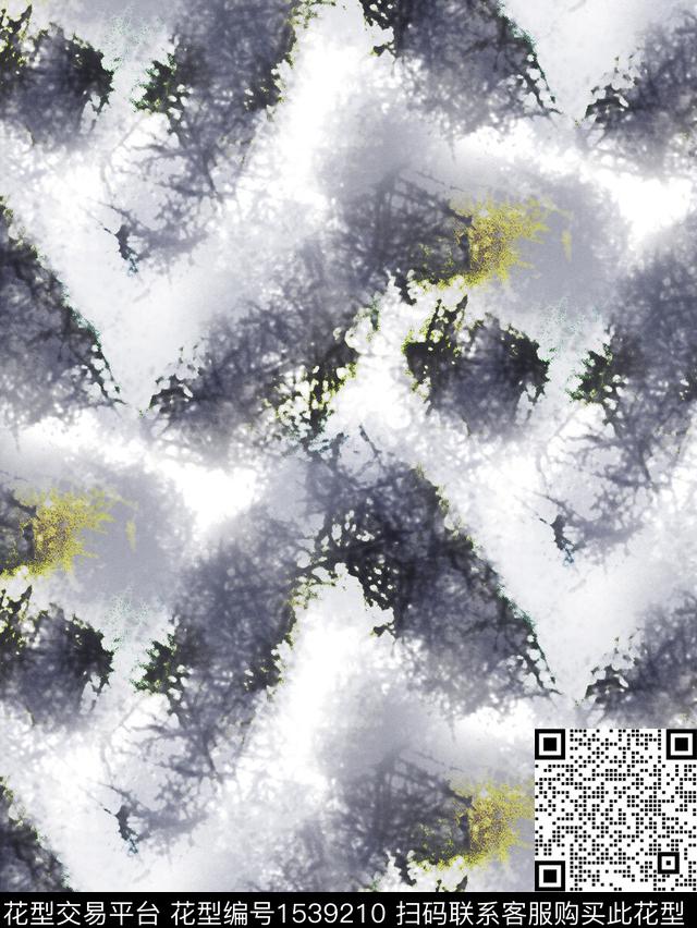 男装肌理水彩数码印花华亿平台下载（图片编号: 1539210） - 瓦栏（Walan）