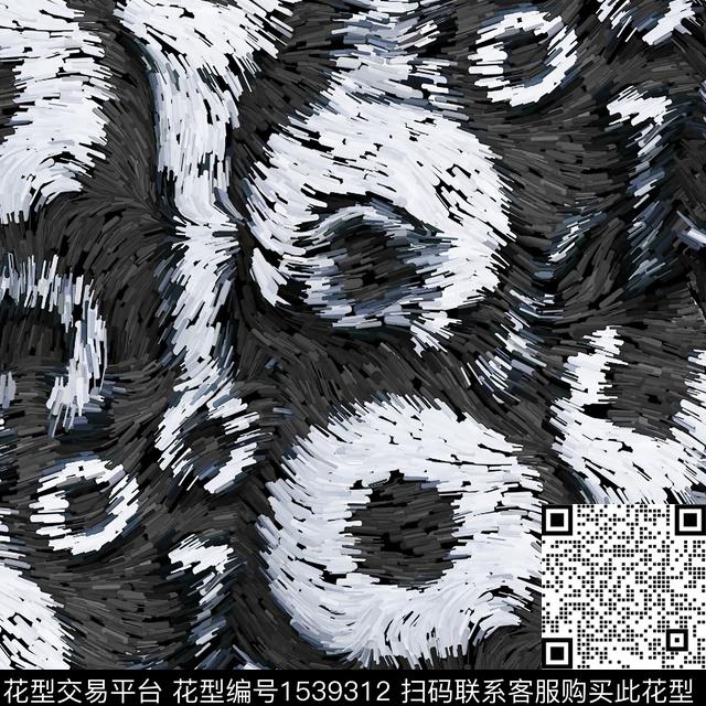 肌理油画华亿平台抽象数码印花华亿平台下载（图片编号: 1539312） - 瓦栏（Walan）