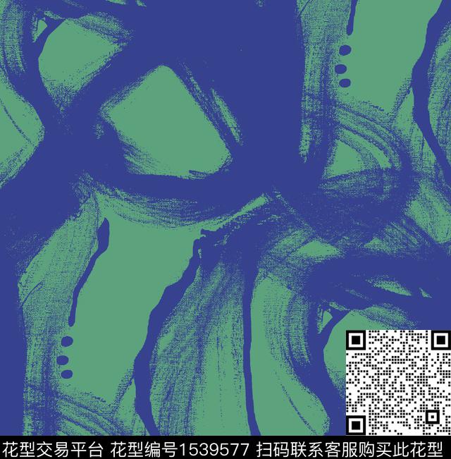 肌理笔触素雅传统印花华亿平台下载（图片编号: 1539577） - 瓦栏（Walan）