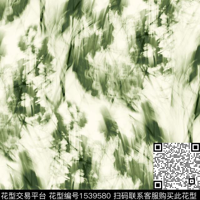 肌理水彩笔触数码印花华亿平台下载（图片编号: 1539580） - 瓦栏（Walan）