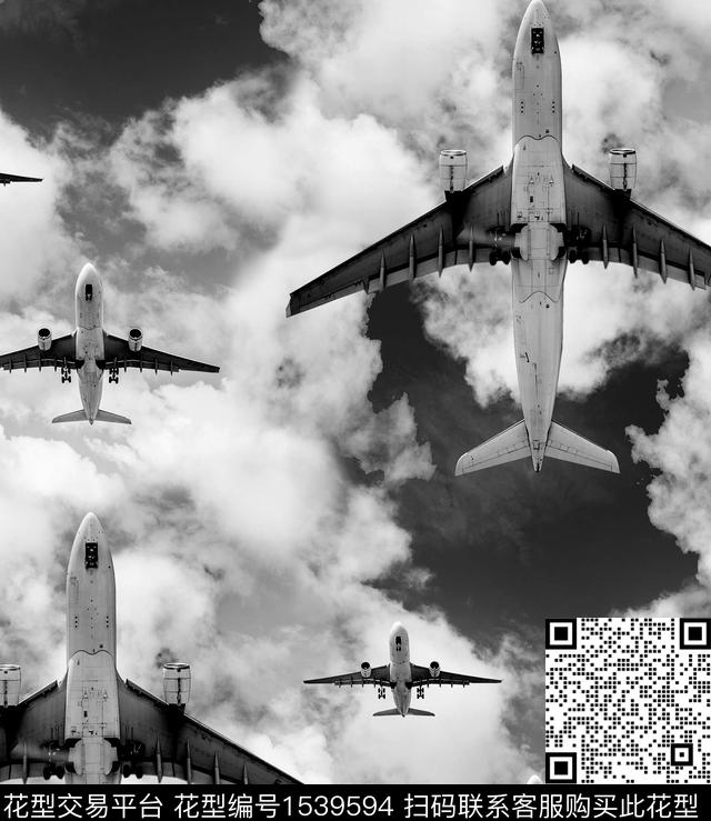 飞机天空潮流男装数码印花华亿平台下载（图片编号: 1539594） - 瓦栏（Walan）