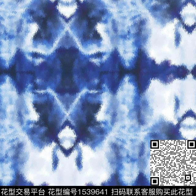 抽象扎染蜡染数码印花华亿平台下载（图片编号: 1539641） - 瓦栏（Walan）