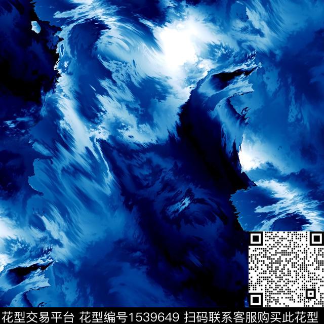 乌云抽象男装满版花数码印花华亿平台下载（图片编号: 1539649） - 瓦栏（Walan）