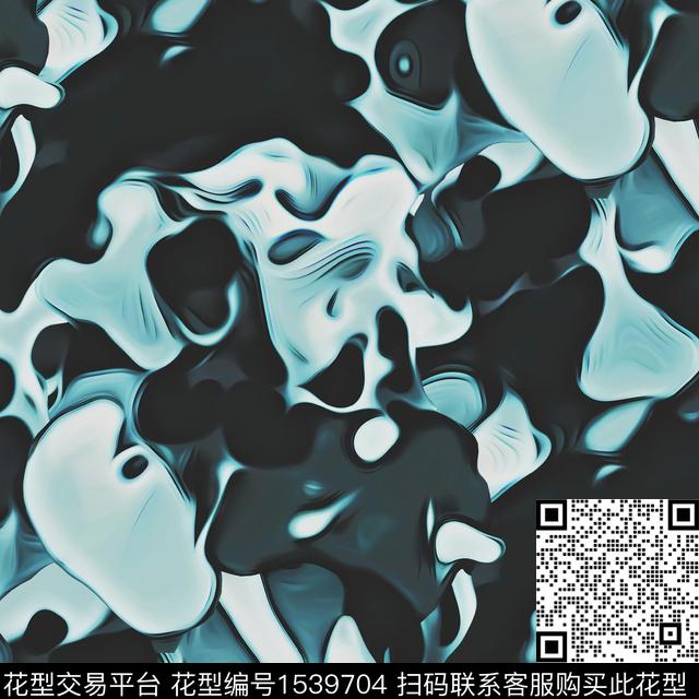 肌理抽象数码印花华亿平台下载（图片编号: 1539704） - 瓦栏（Walan）