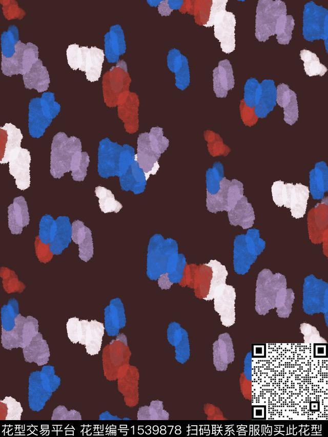 肌理抽象数码印花华亿平台下载（图片编号: 1539878） - 瓦栏（Walan）