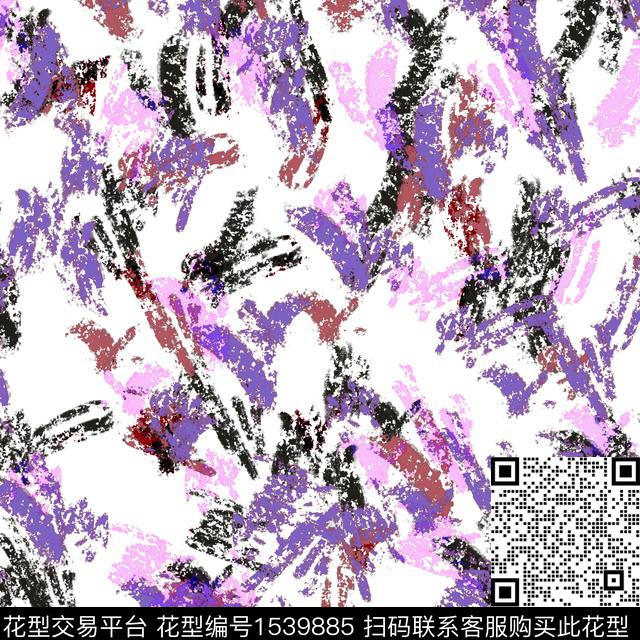 大衣肌理抽象数码印花华亿平台下载（图片编号: 1539885） - 瓦栏（Walan）