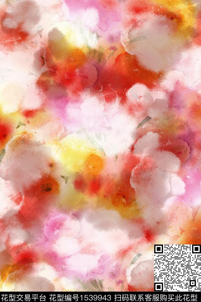 抽象肌理数码印花华亿平台下载（图片编号: 1539943） - 瓦栏（Walan）