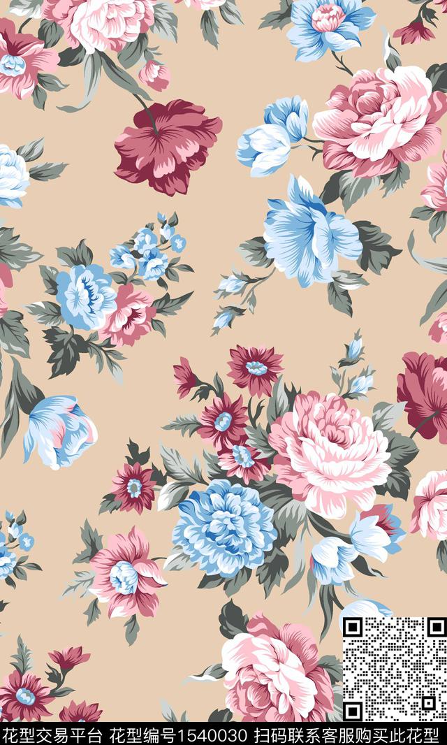 flowerprintingvector数码印花华亿平台下载（图片编号: 1540030） - 瓦栏（Walan）