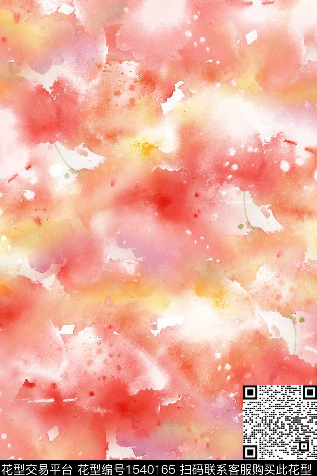 水彩抽象肌理数码印花华亿平台下载（图片编号: 1540165） - 瓦栏（Walan）
