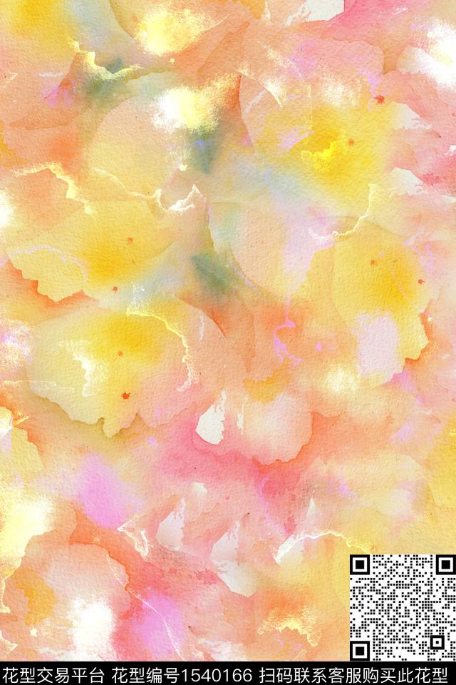 水彩抽象肌理数码印花华亿平台下载（图片编号: 1540166） - 瓦栏（Walan）