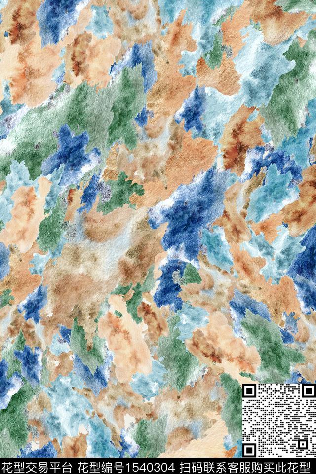 肌理抽象数码印花华亿平台下载（图片编号: 1540304） - 瓦栏（Walan）