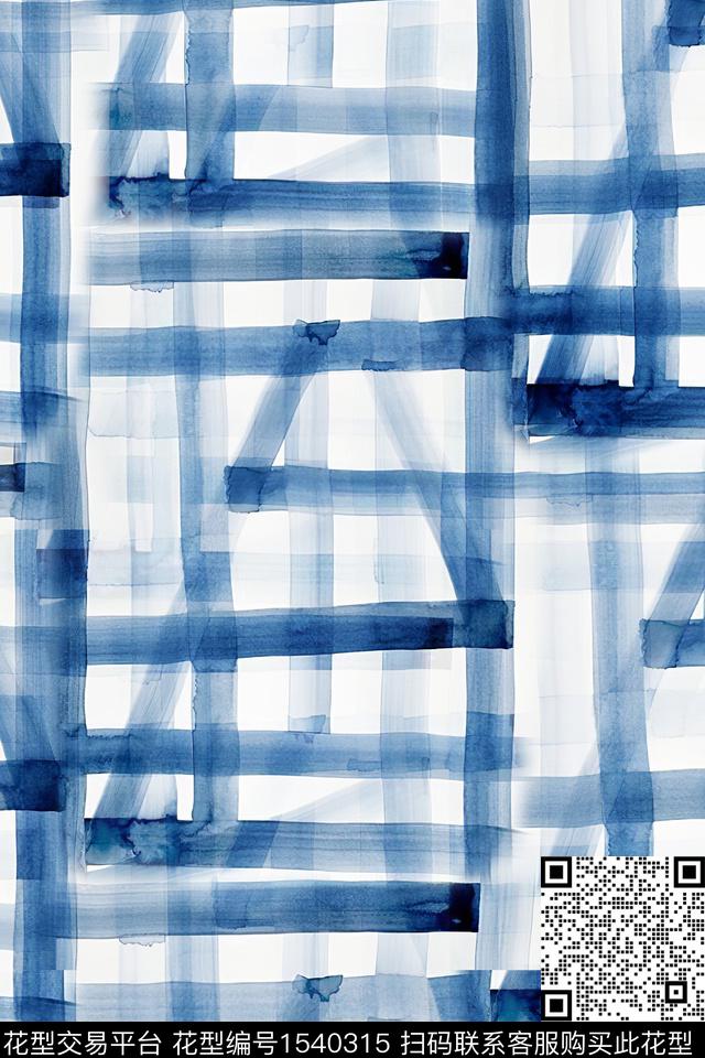 格子条纹抽象数码印花华亿平台下载（图片编号: 1540315） - 瓦栏（Walan）