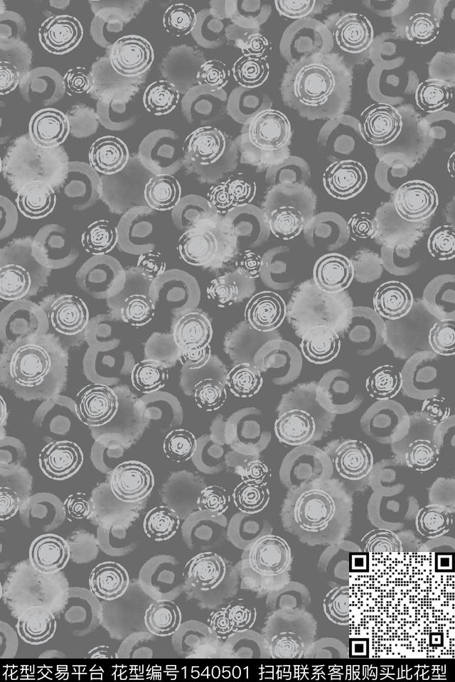 简约笔触复古数码印花华亿平台下载（图片编号: 1540501） - 瓦栏（Walan）