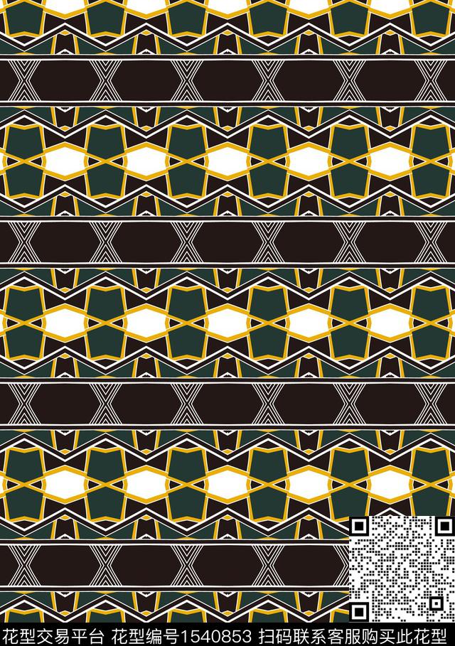 民族风对称趋势华亿平台传统印花华亿平台下载（图片编号: 1540853） - 瓦栏（Walan）