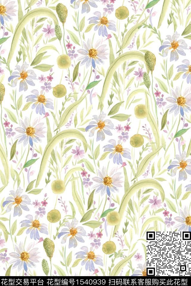 花卉绿植树叶年轻女性数码印花华亿平台下载（图片编号: 1540939） - 瓦栏（Walan）