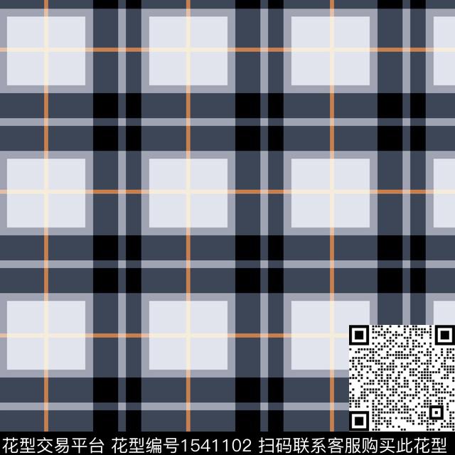 格子传统印花华亿平台下载（图片编号: 1541102） - 瓦栏（Walan）