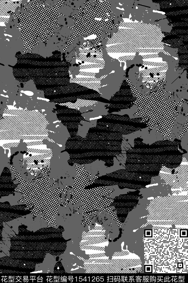 迷彩抽象男装户外传统印花华亿平台下载（图片编号: 1541265） - 瓦栏（Walan）