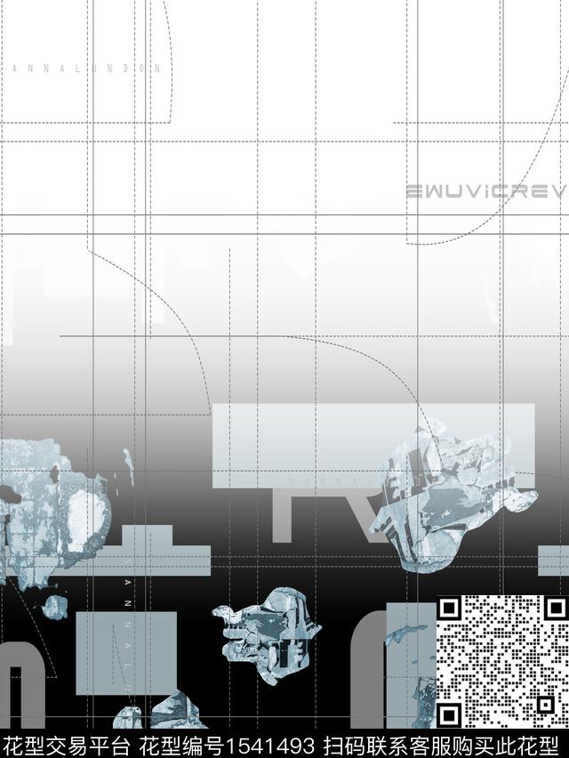 线条定位花几何传统印花华亿平台下载（图片编号: 1541493） - 瓦栏（Walan）