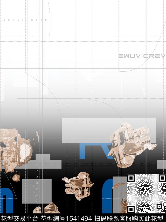 线条定位字母传统印花华亿平台下载（图片编号: 1541494） - 瓦栏（Walan）