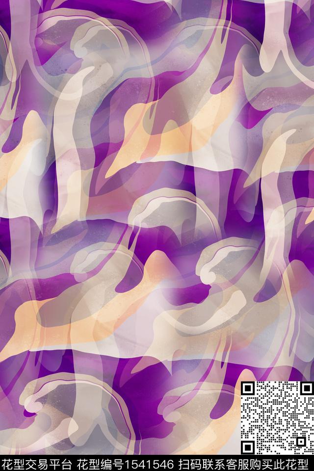 数码华亿平台抽象肌理数码印花华亿平台下载（图片编号: 1541546） - 瓦栏（Walan）
