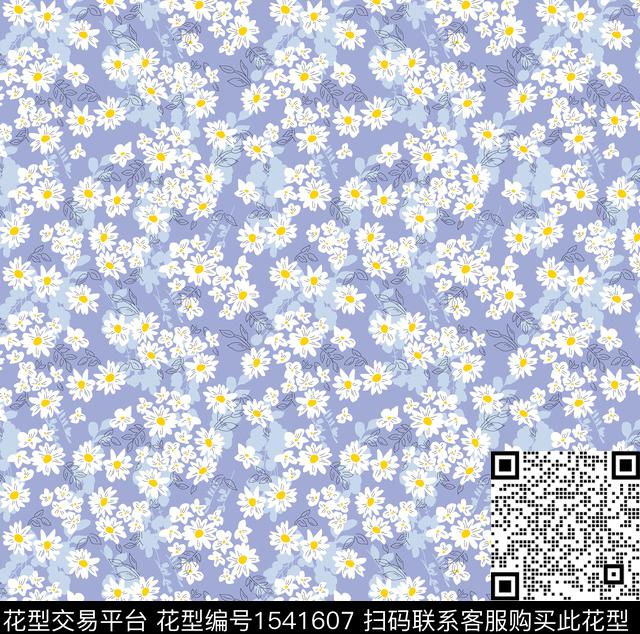 女装花卉连衣裙数码印花华亿平台下载（图片编号: 1541607） - 瓦栏（Walan）