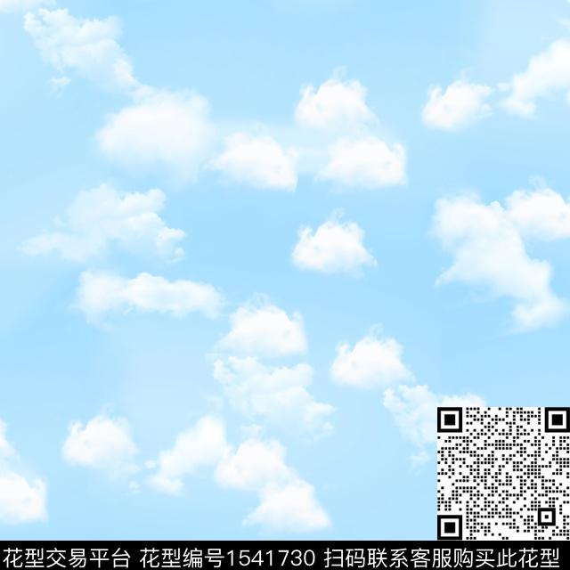 蓝天白云防晒衣2024数码印花华亿平台下载（图片编号: 1541730） - 瓦栏（Walan）