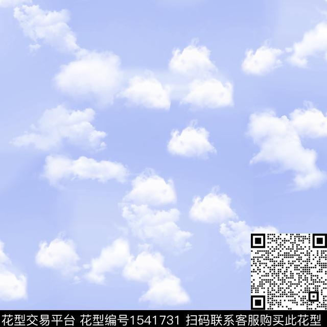 蓝天白云防晒衣2024数码印花华亿平台下载（图片编号: 1541731） - 瓦栏（Walan）